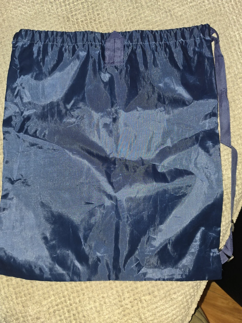 Skechers Navy Drawstring Tote with White Logo